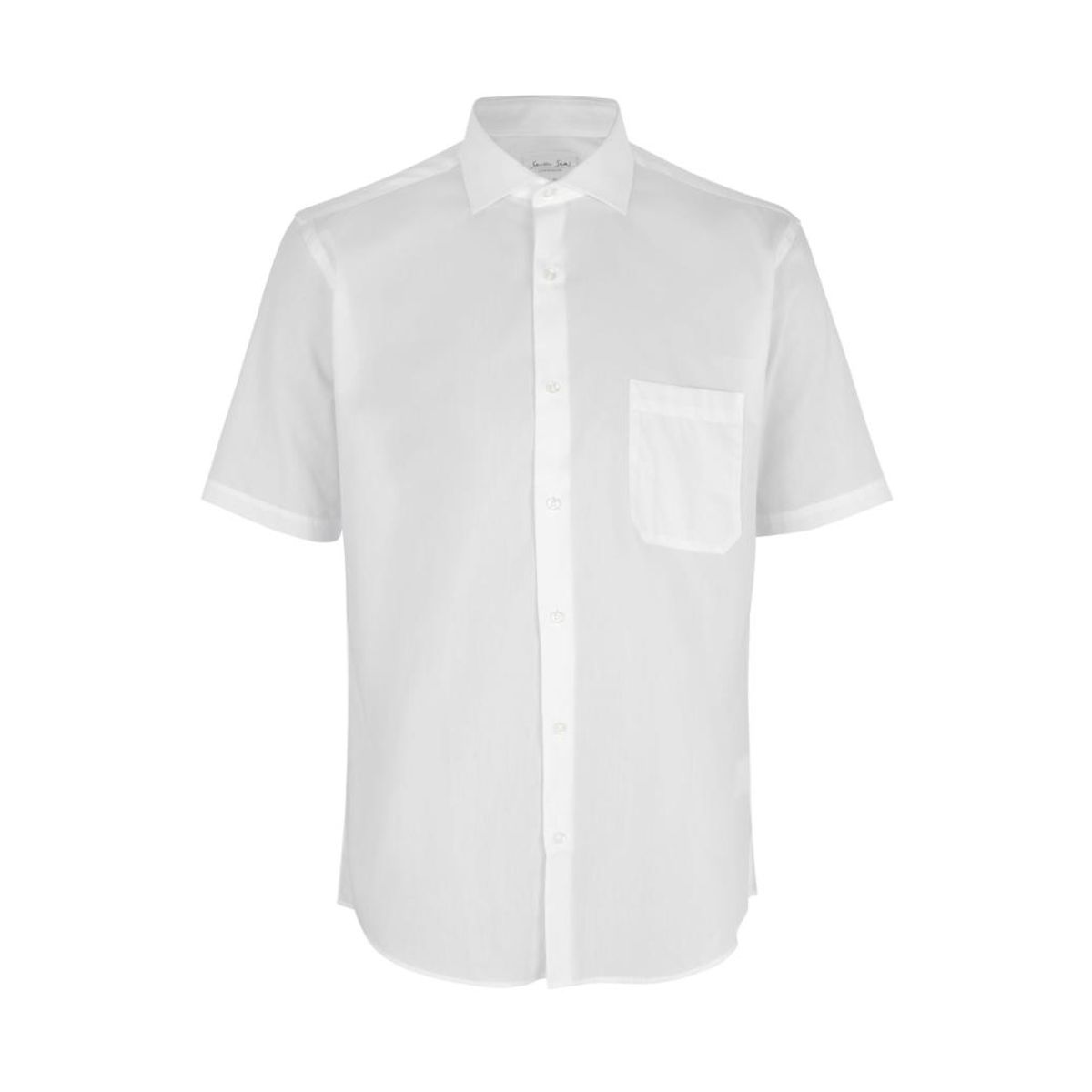 Seven Seas Kortærmet Skjorte Modern Fit Ss410 White