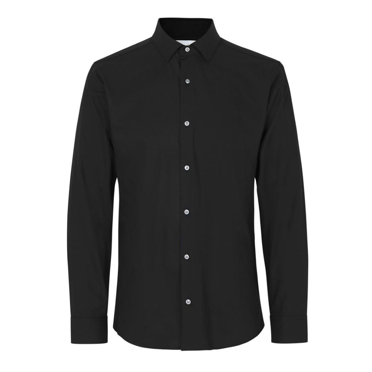 Seven Seas Hybrid Skjorte Slim Fit S51 Black_43/44-xl