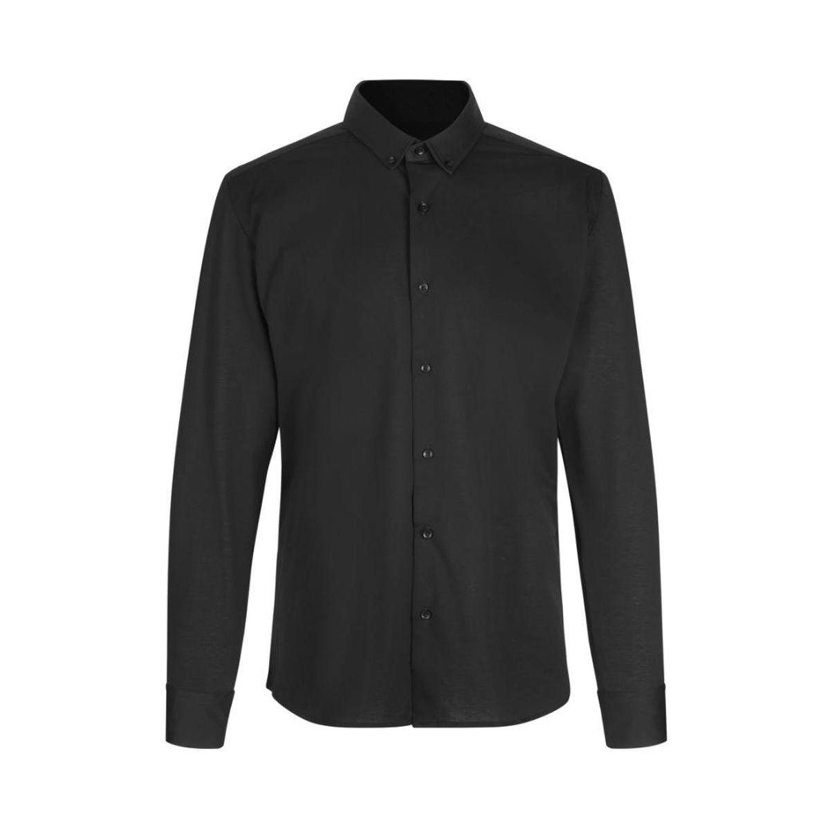 Seven Seas Jersey Skjorte Modern Fit S84 Black