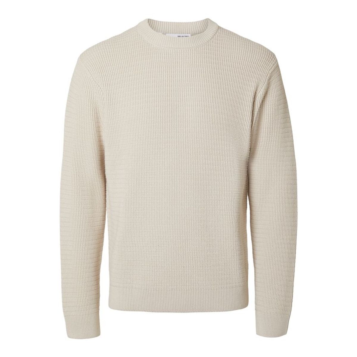 SLHTHEO LS KNIT STRUCTURE CREW NECK