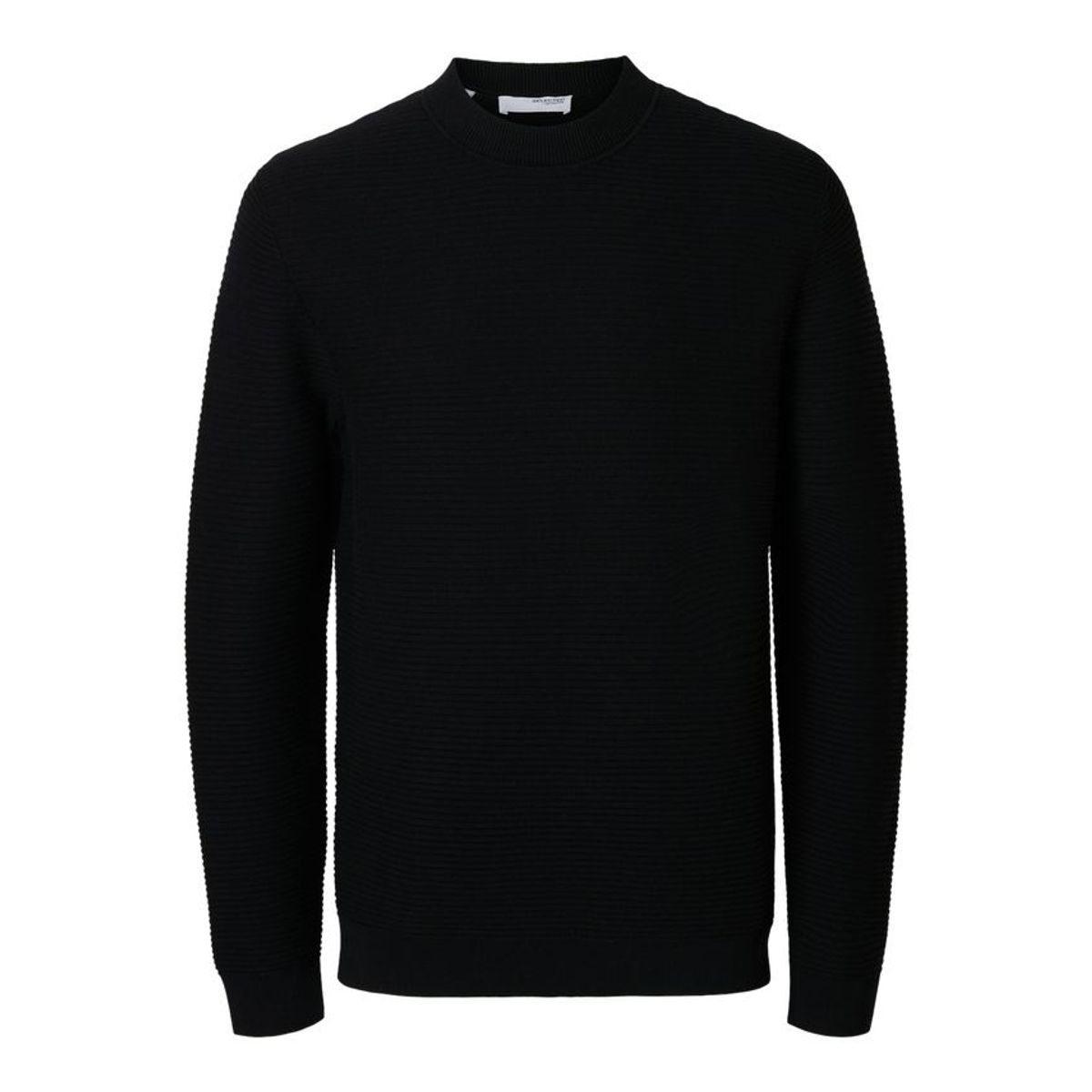 SLHTION LS KNIT STRUCTURE MOCK NECK