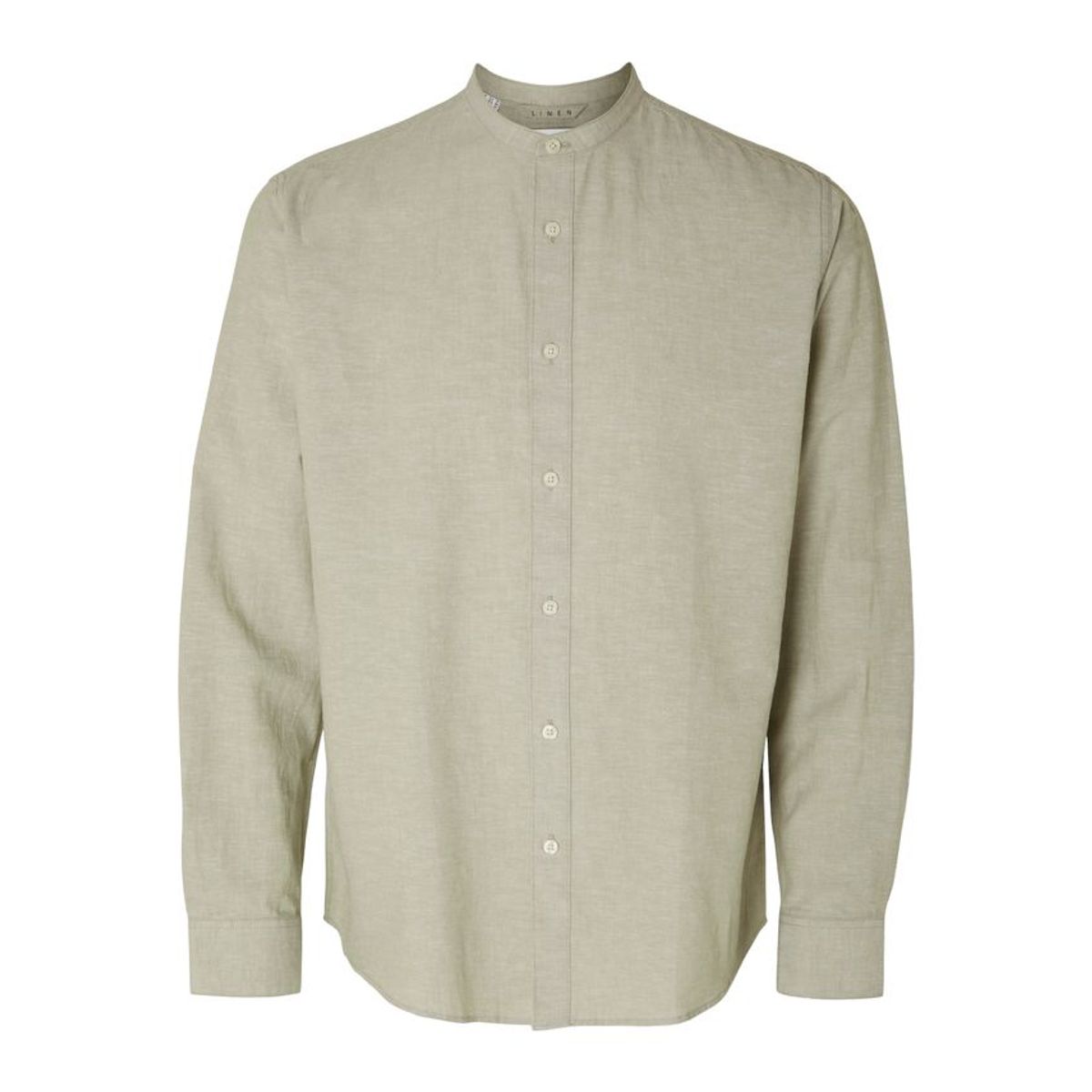 SLHREGNEW-LINEN SHIRT LS CHINA W