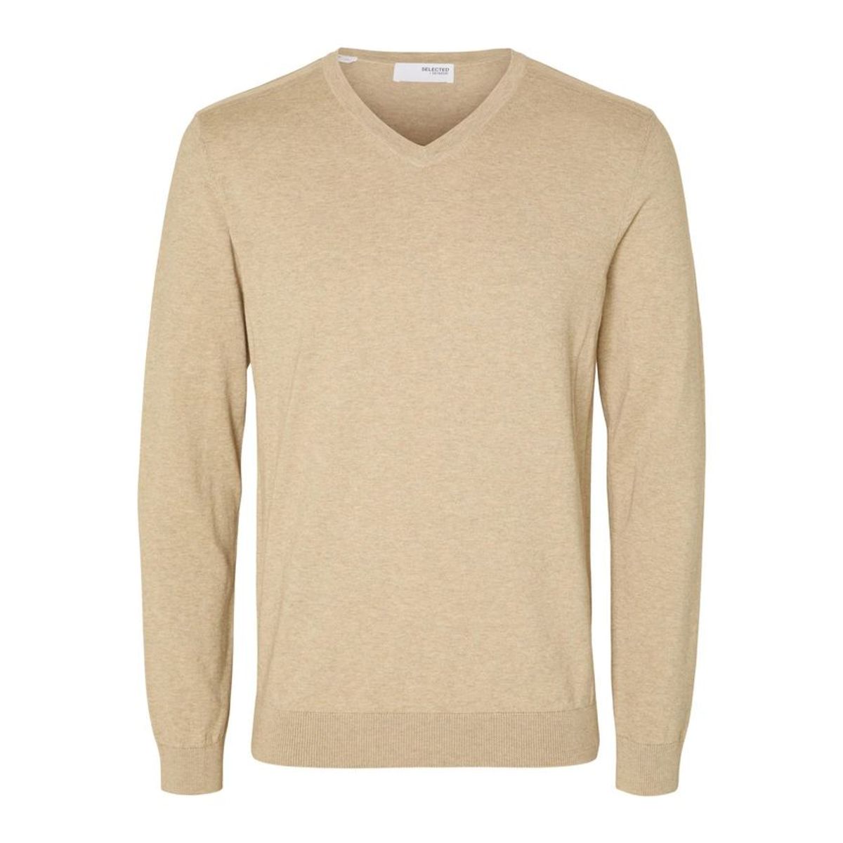 SLHBERG LS KNIT V-NECK NOOS