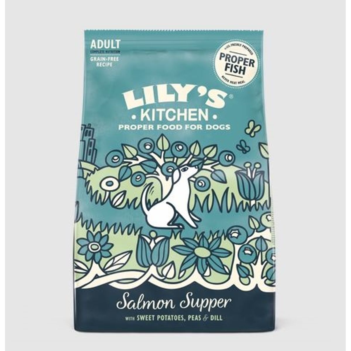 Lilys Kitchen tørfoder Salmon Supper, 7 kg