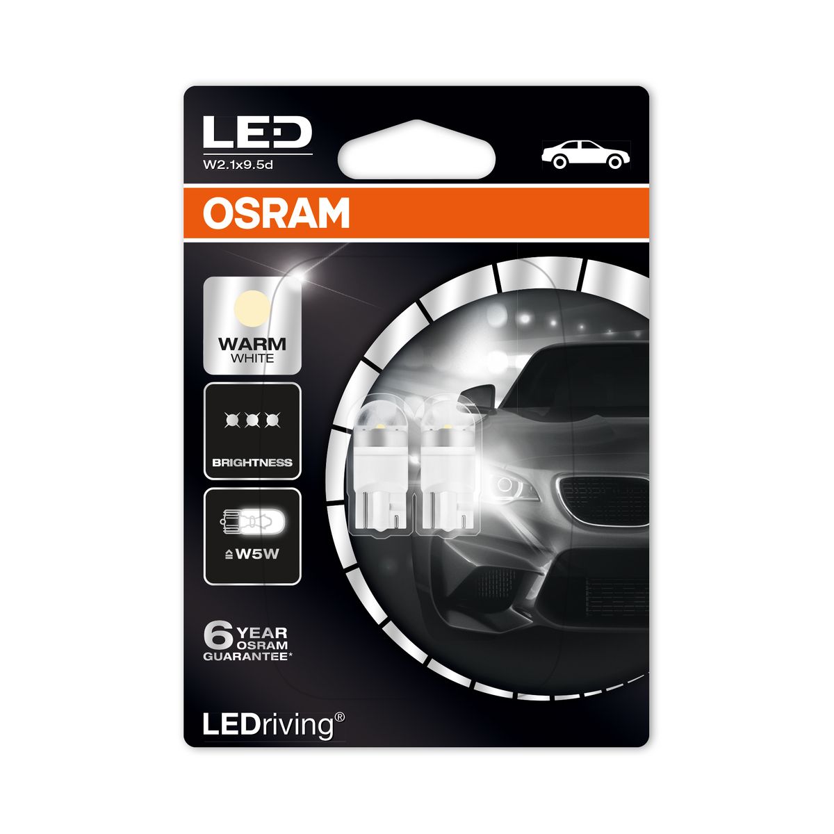 OSRAM Osram LED RETROFIT 12V PREMIUM W5W LED WARM WHITE 1W (2 stk.)