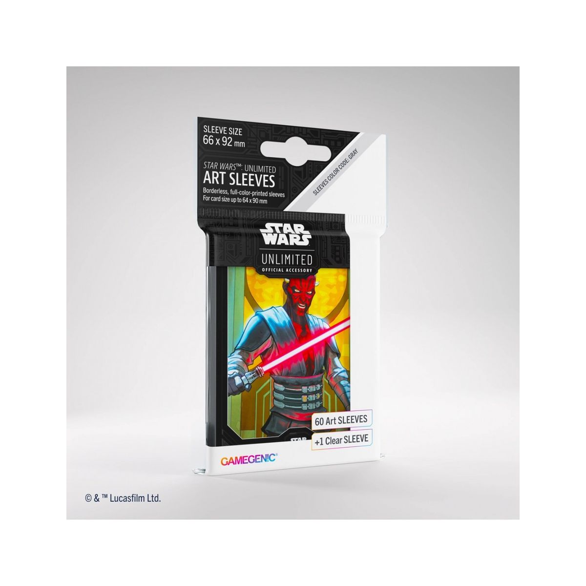 Star Wars Unlimited Art Sleeves, Darth Maul - 60 stk - plastiklommer - Gamegenic