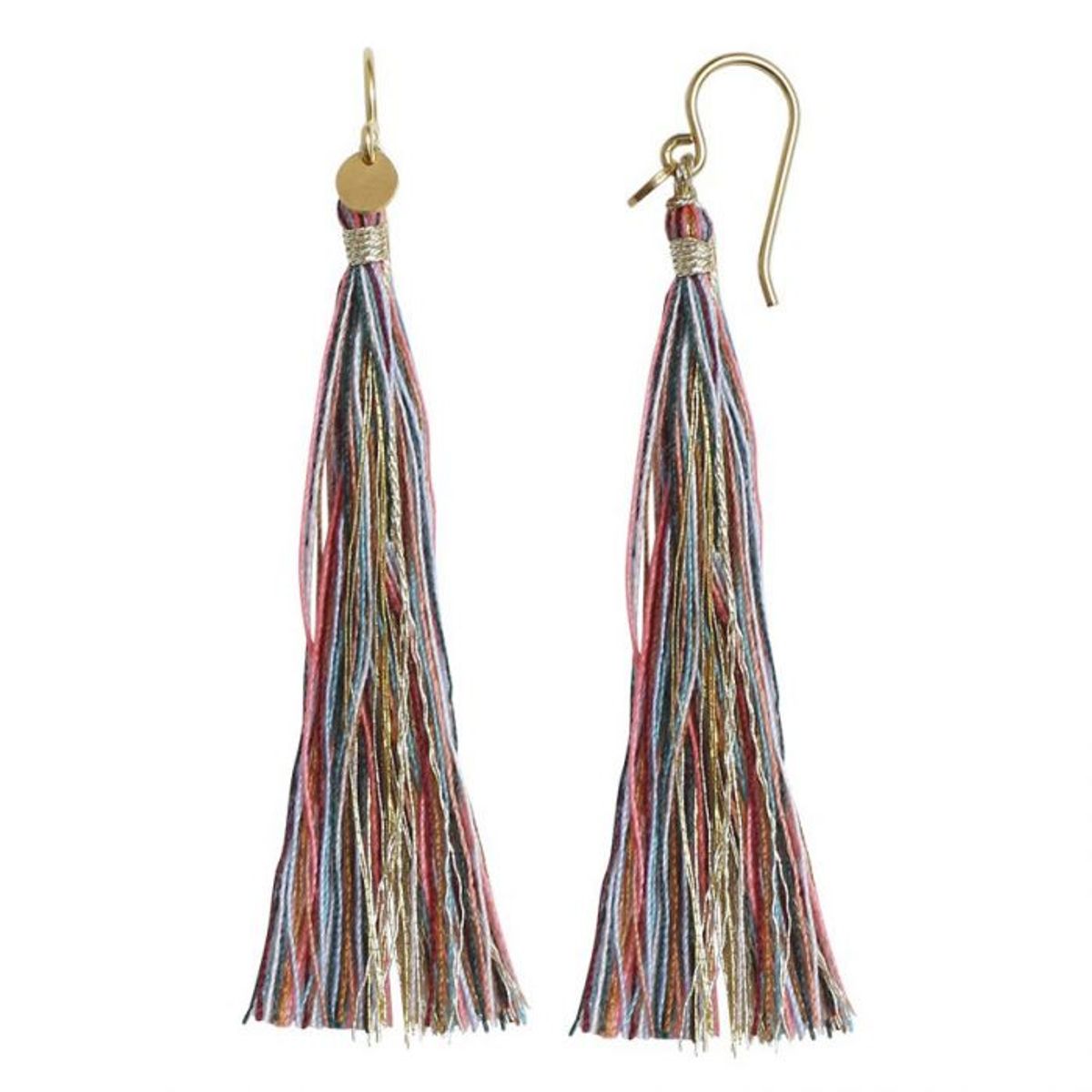 Stine A. Tassel Multicolor Forgyldt Sølv Ørering