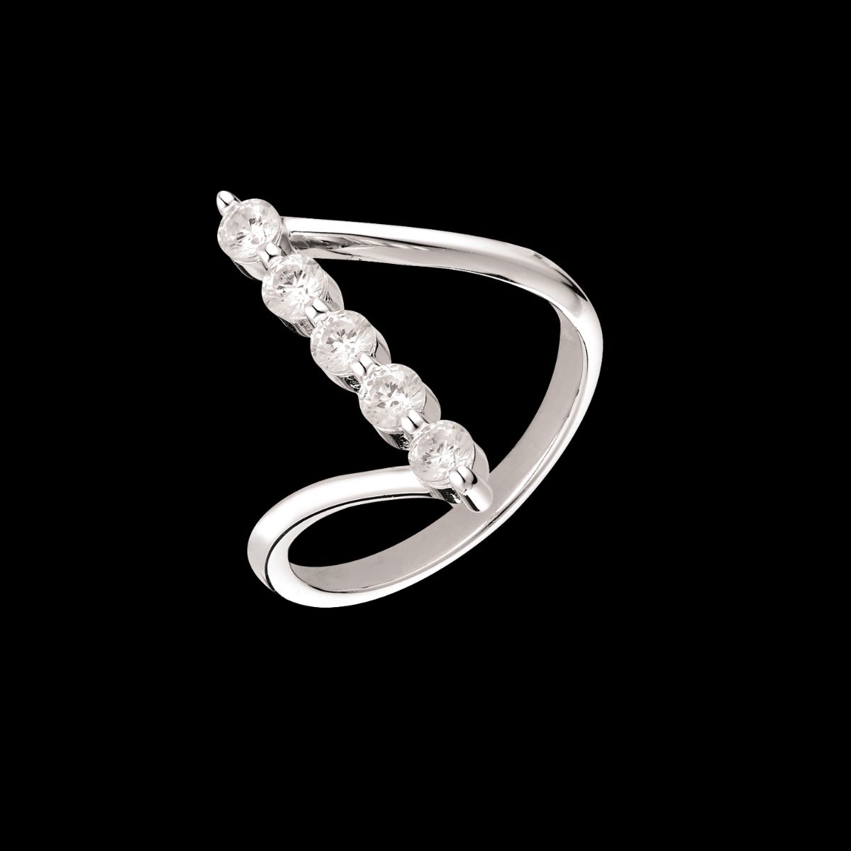 Støvring Design Rhodineret Sølv Ring 12249995