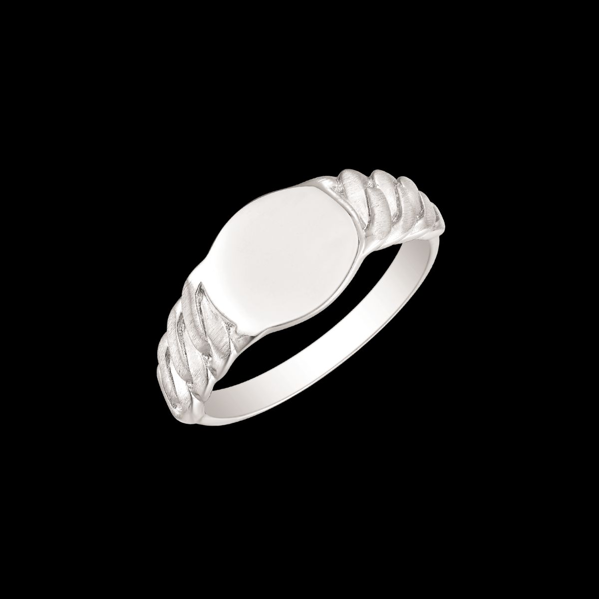 Rhodineret Sølv Ring fra Støvring Design 12323993