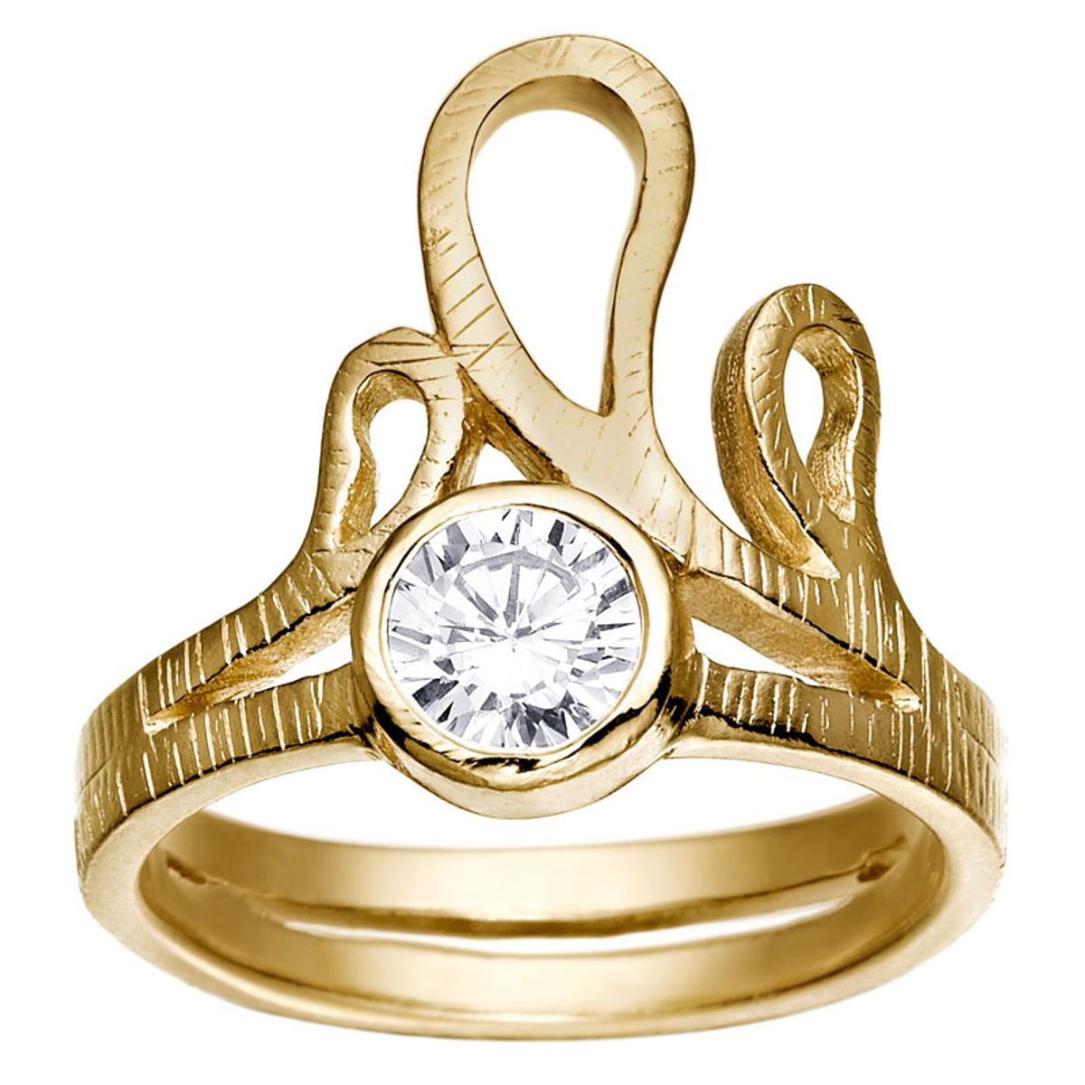 Rabinovich, Delicate Waves Ring, Forgyldt