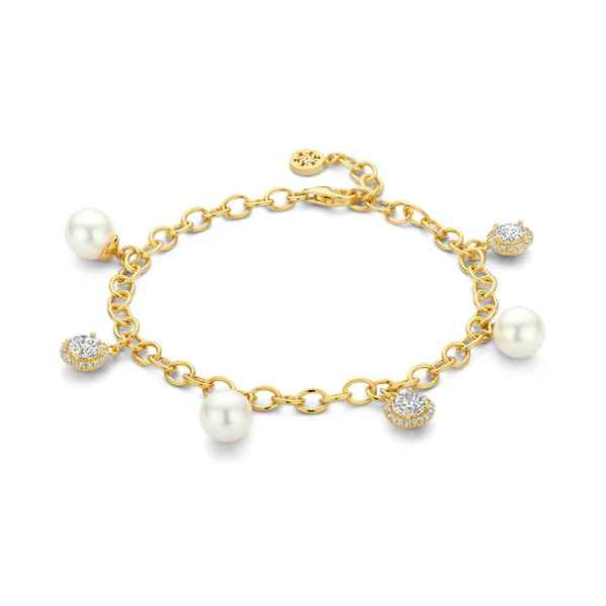 Spirit Icons Maxine Bracelet Pearl Forgyldt Sølv Armbånd med Ferskvandsperler