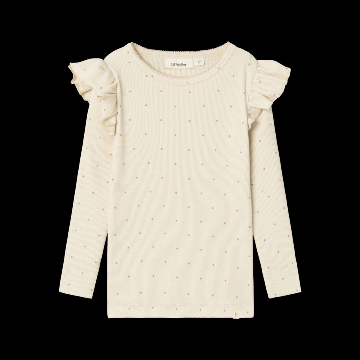 LIL ATELIER Langærmet Rib Bluse Gago Kuo Birch