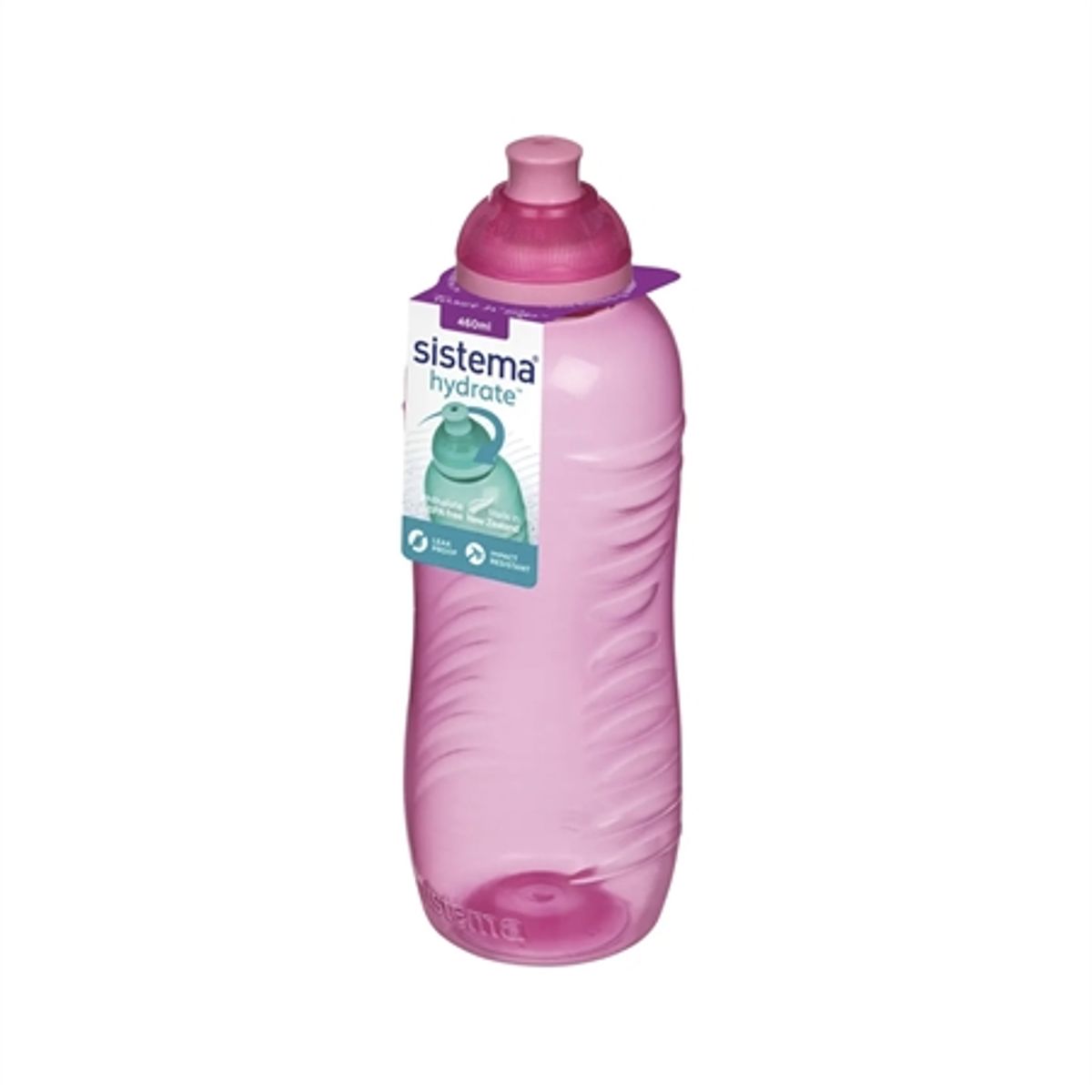 SISTEMA Drikkedunk Twist n' Sip 460ml Pink