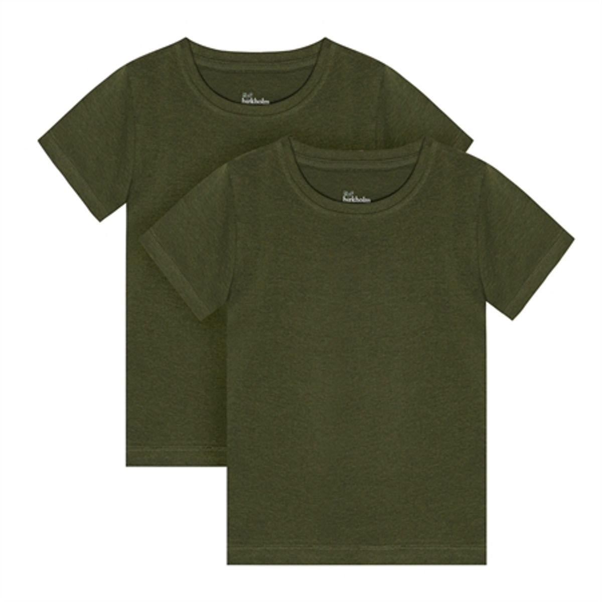 BIRKHOLM 2-Pak T-shirts Army Grøn