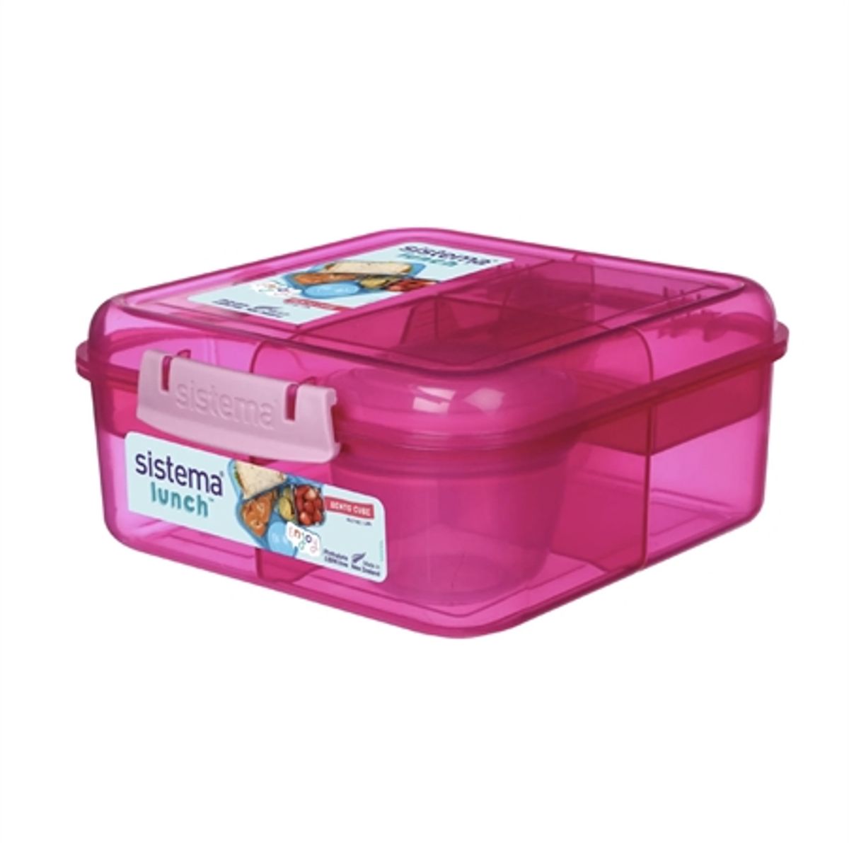 SISTEMA Madkasse Bento Cube 1,25L Pink