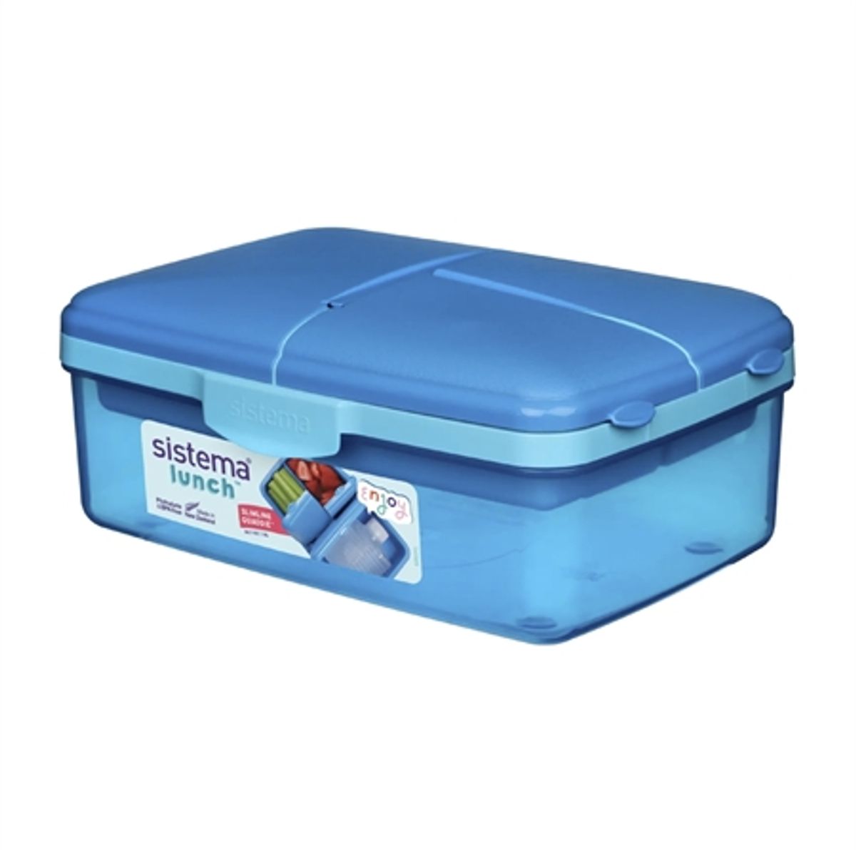 SISTEMA Madkasse Slimline Quaddie 1,5L Blue