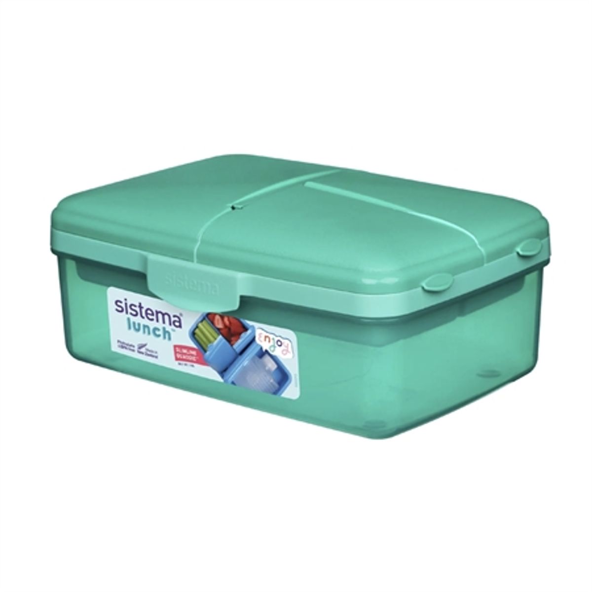 SISTEMA Madkasse Slimline Quaddie 1,5L Teal