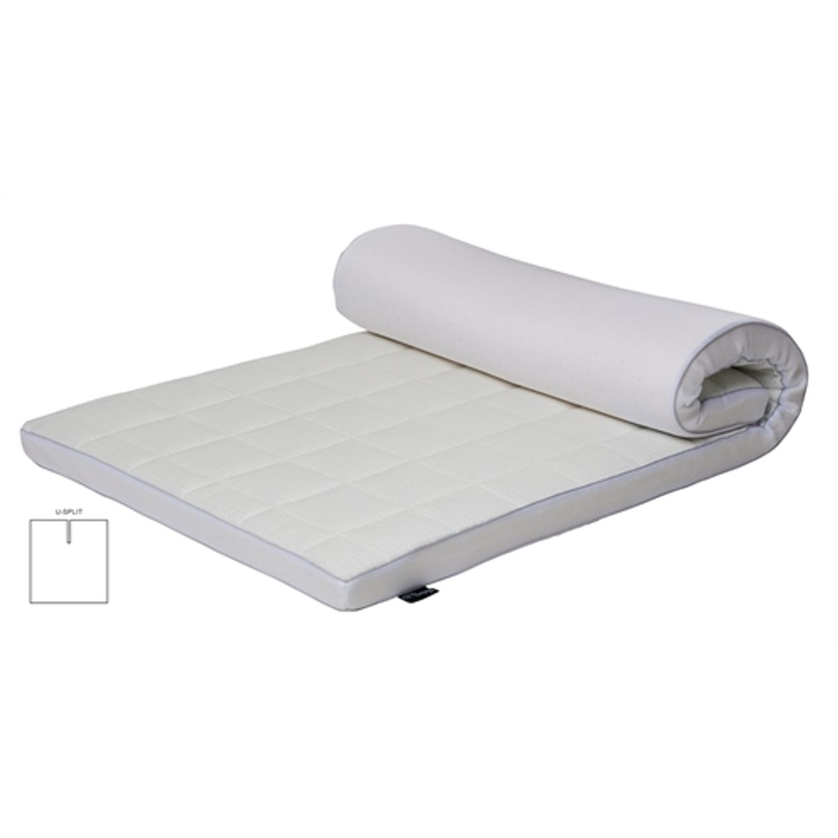 Naturlatex U-split topmadras - 180x200 cm - 7 cm høj - 100% Talalay naturlatex - Nature By Borg