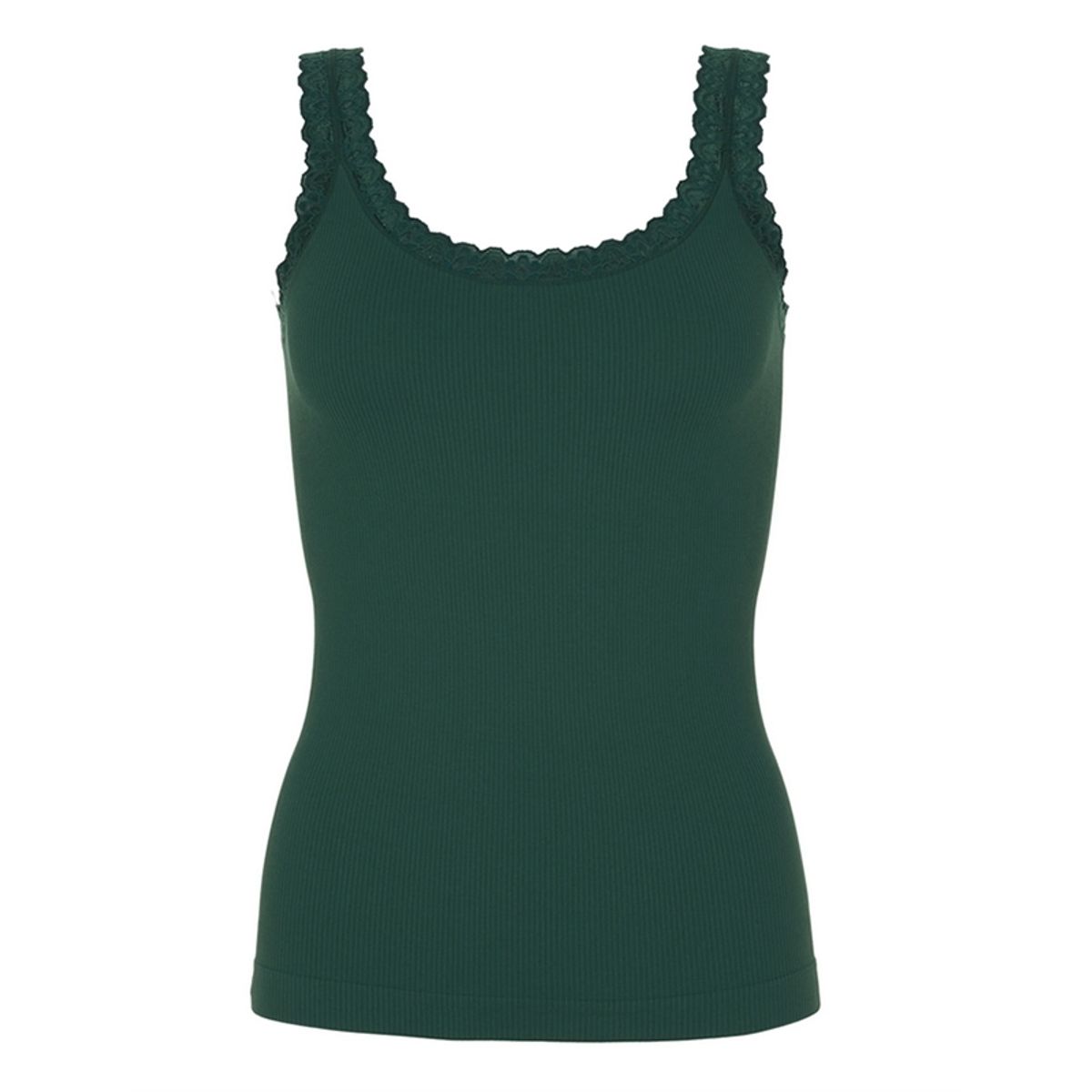 Tim & Simonsen - Frida rib top m/blonde - Verde