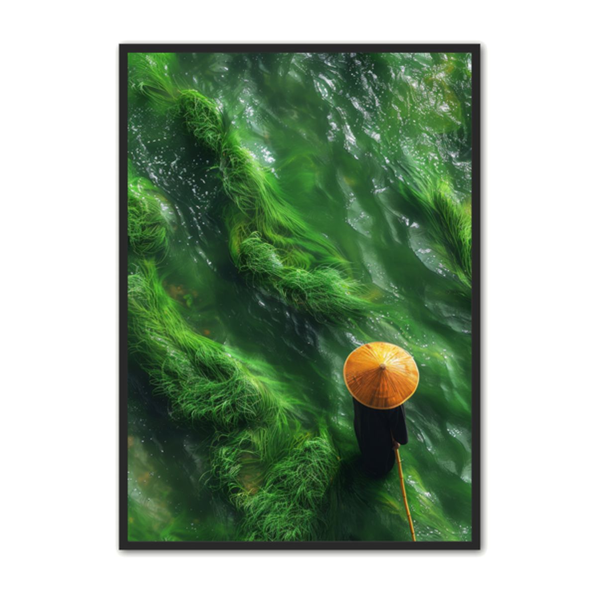 Naturplakat 25 - Green Grass Waves