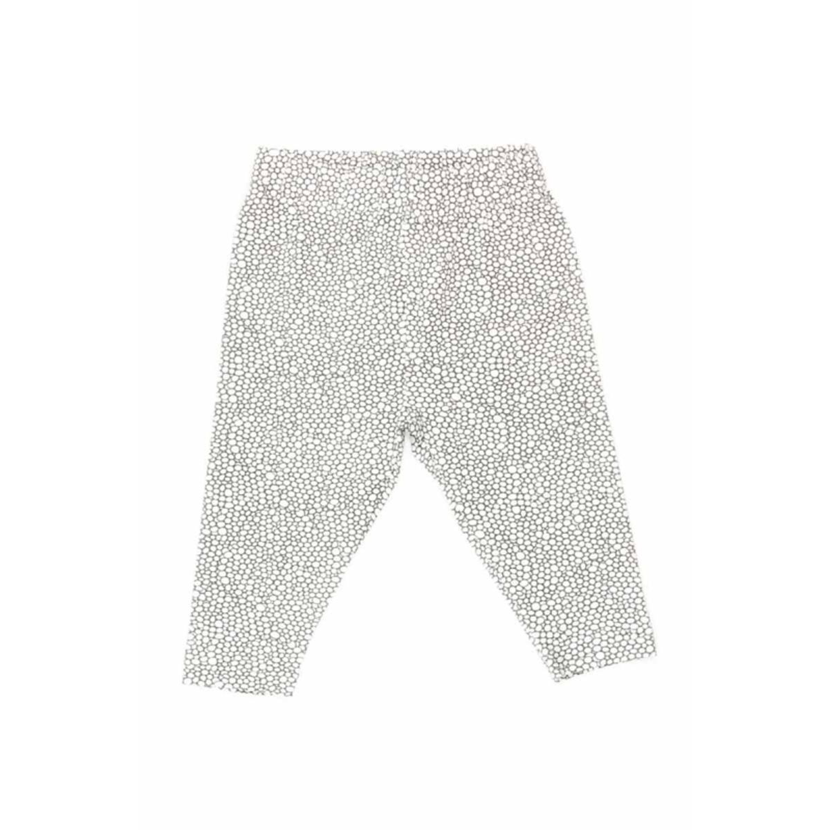 Baby leggings - Hvidt bobleprint