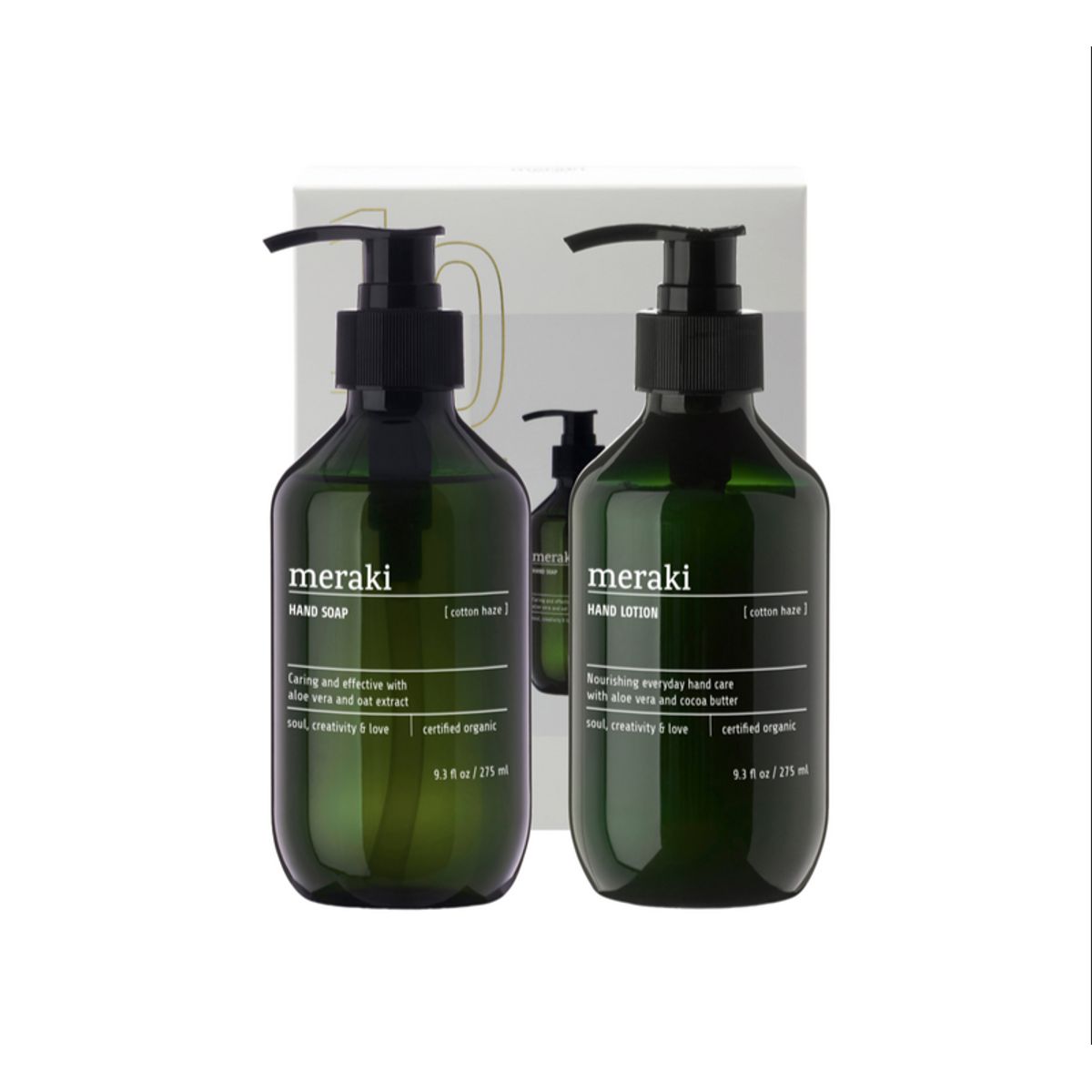 Meraki Gaveæske Cotton Haze Simply Hand Care, 2 x 275ml.