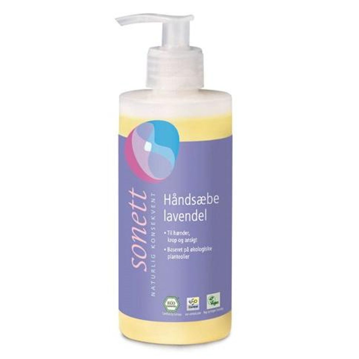 Sonett Håndsæbe lavendel, 300ml.