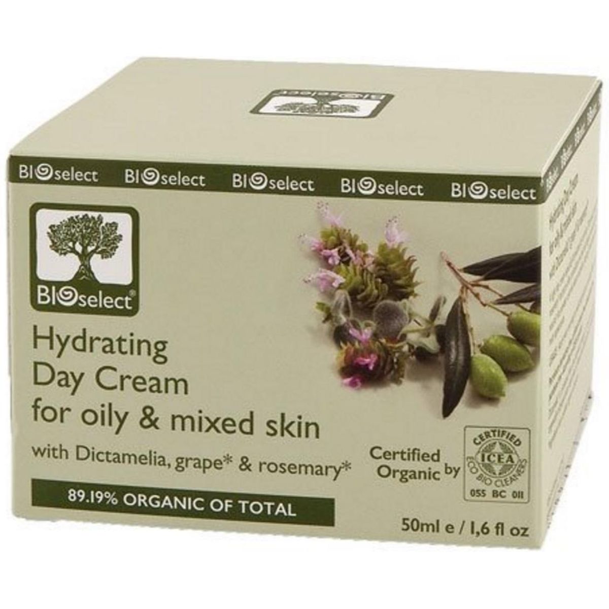 Bioselect BioEco Dagcreme blandet hud, 50ml.