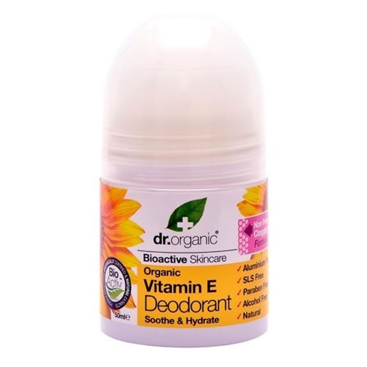 Dr. Organic Deo roll on Vitamin E 50ml.