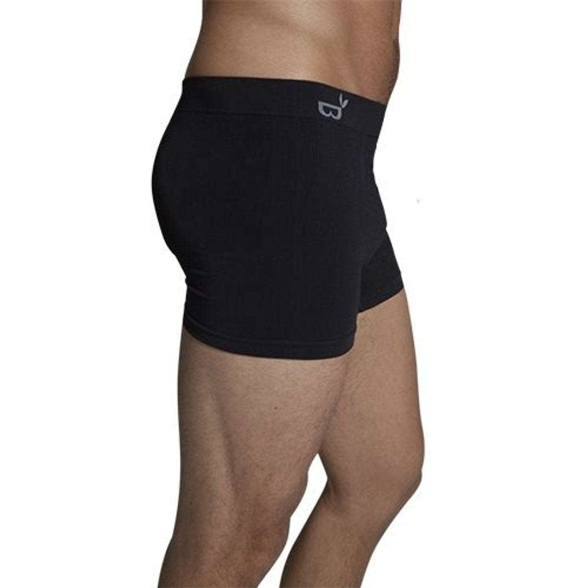 Boody Boxer shorts sort str. L, 1 stk