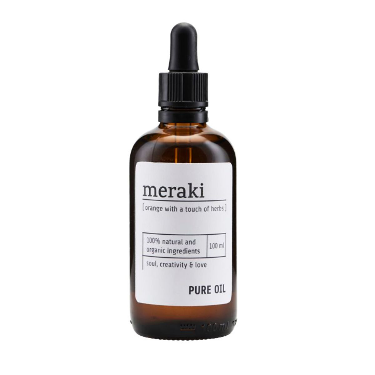 Meraki Body oil, Orange & Herbs, 100 ml.