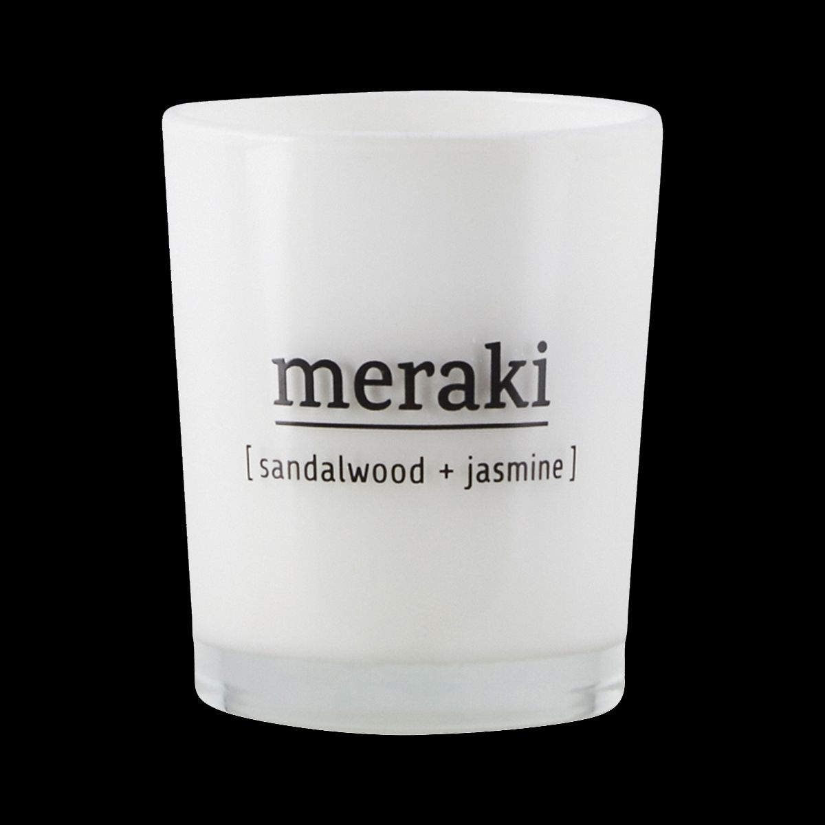 Meraki Duftlys Sandalwood & Jasmine, Dm.: 5,5 cm, H.: 6,7 cm.