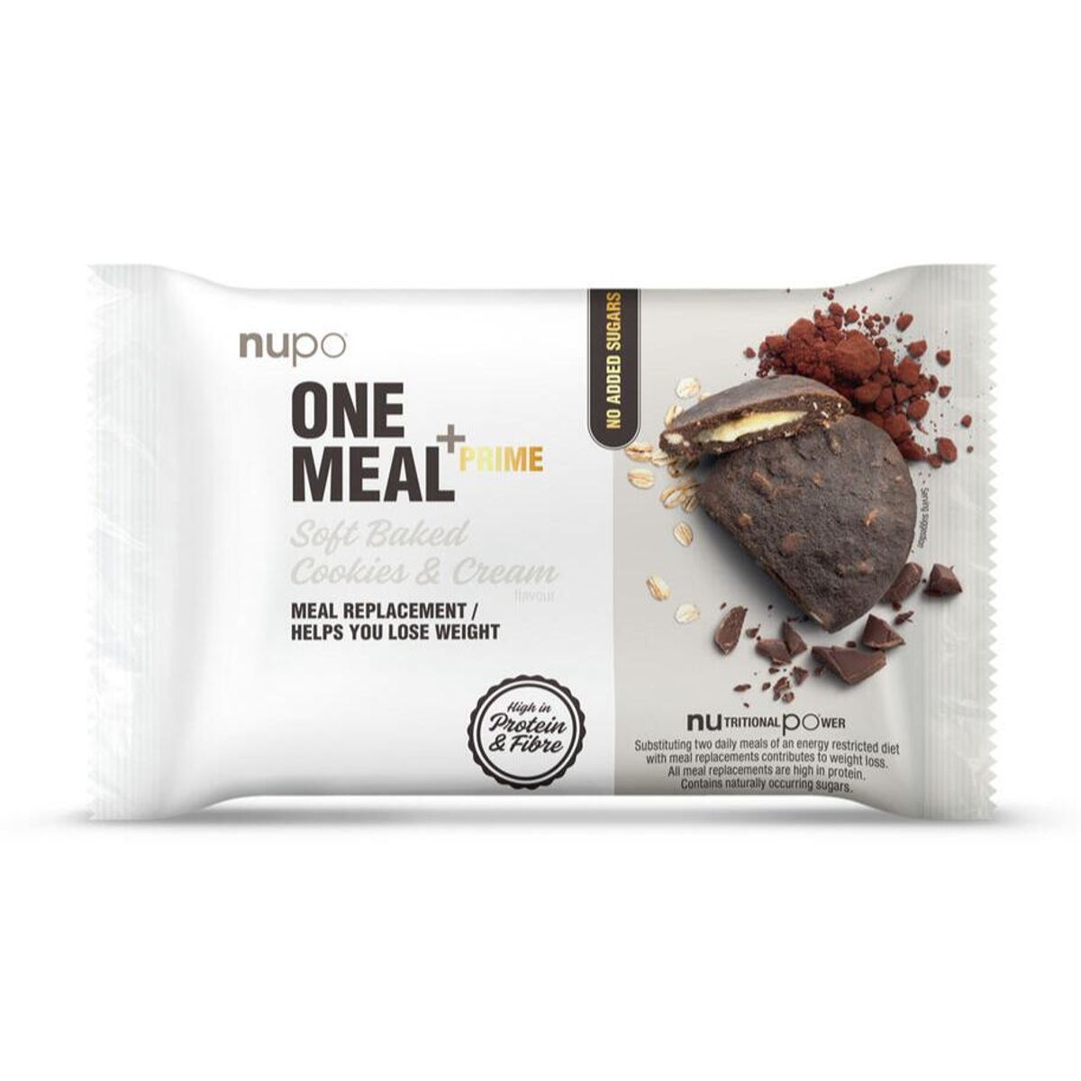 Nupo Cookies & Cream One Meal +Prime Soft Baked, 1stk.