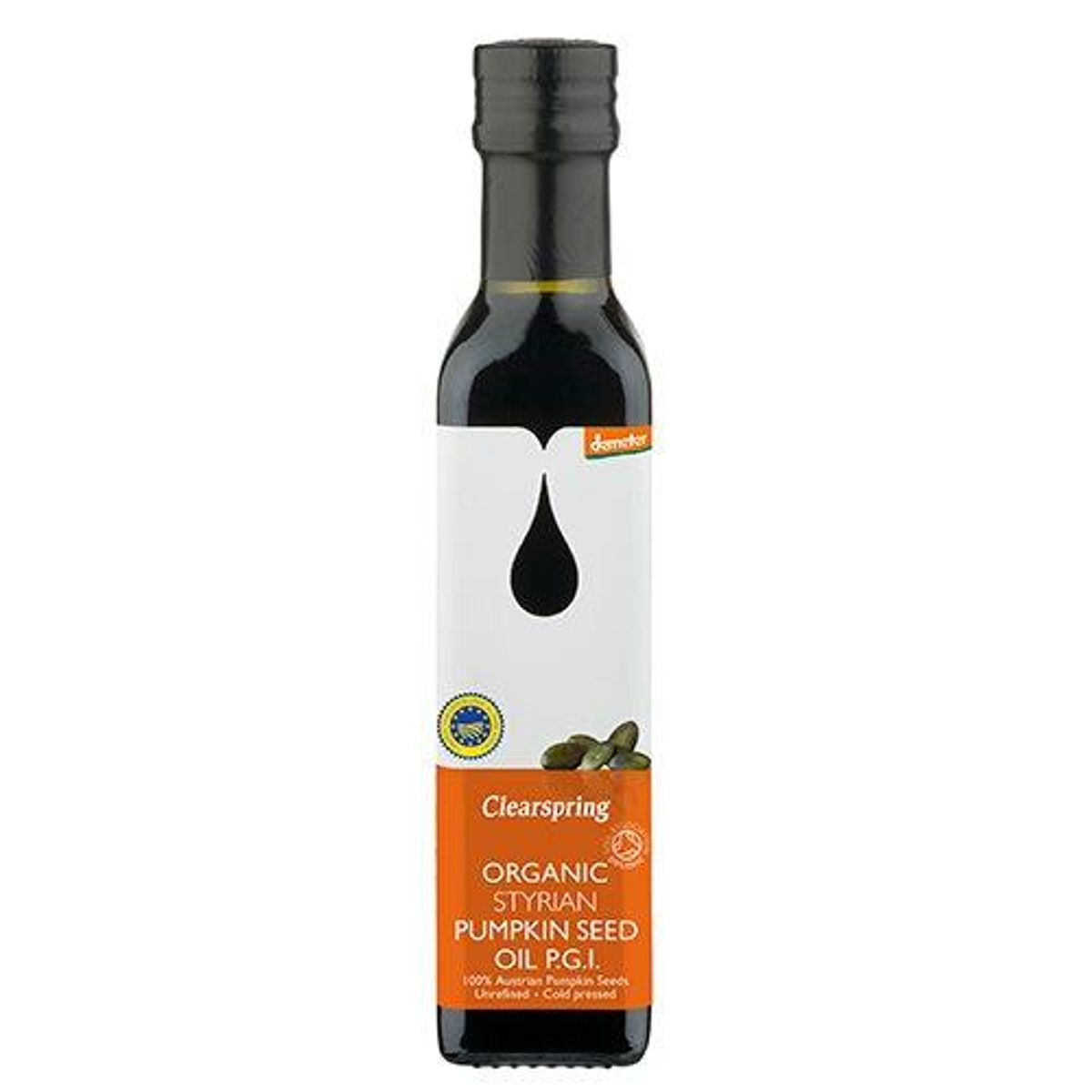 Clearspring Græskarkerneolie (ristet) Ø Demeter, 250ml