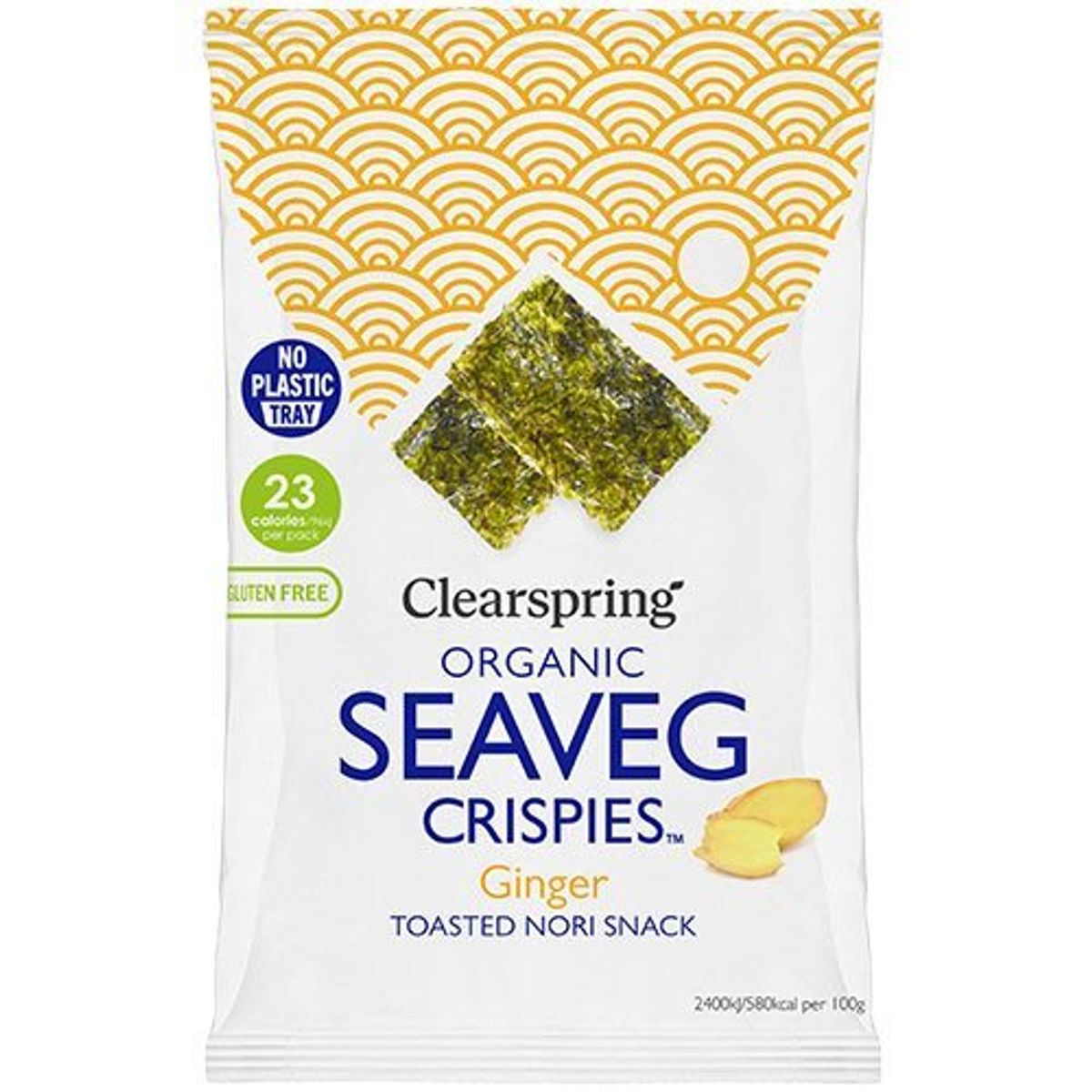 Clearspring Tang chips Ingefær Ø (Seaveg Crispies), 4g