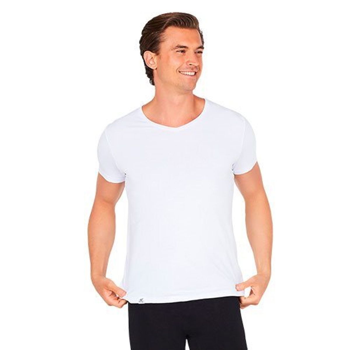 Boody Men´s V-Neck T-Shirt hvid str. M