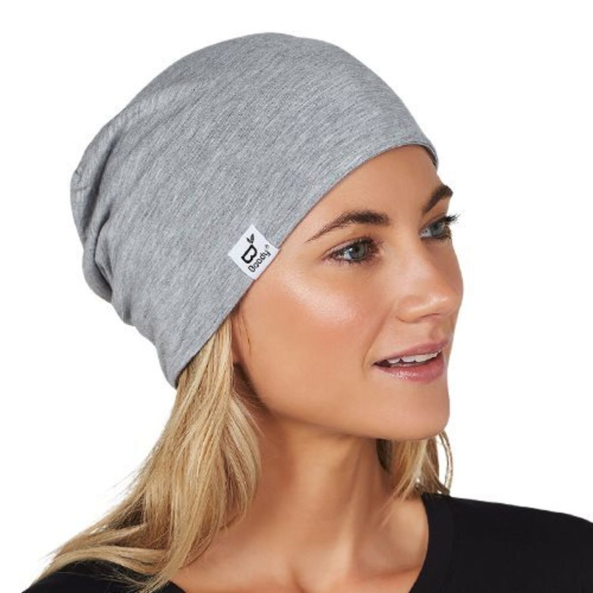 Boody Soft Jersey Beanie lysegrå One-size