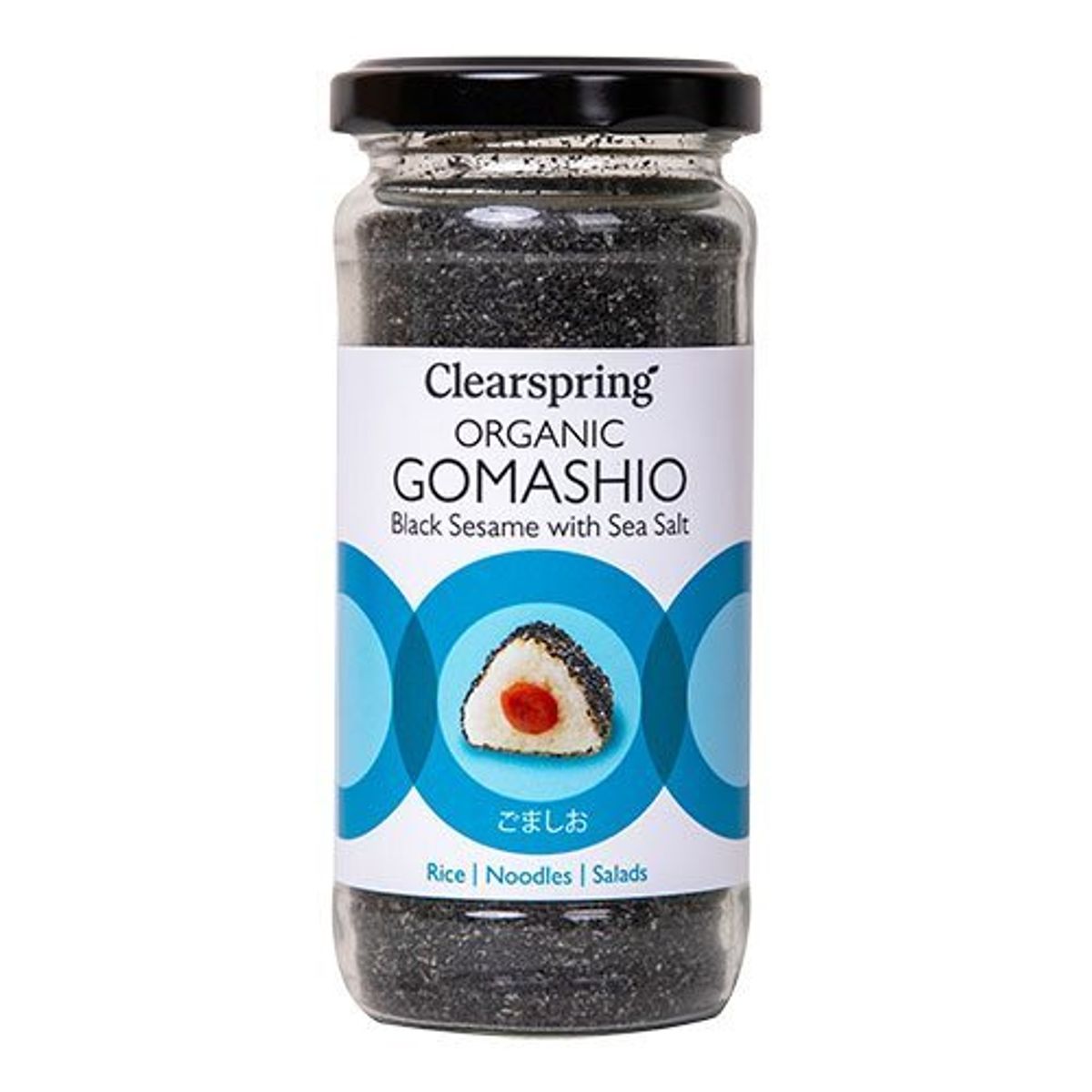 Clearspring Gomasio sort Sesam m. havsalt Ø, 100g