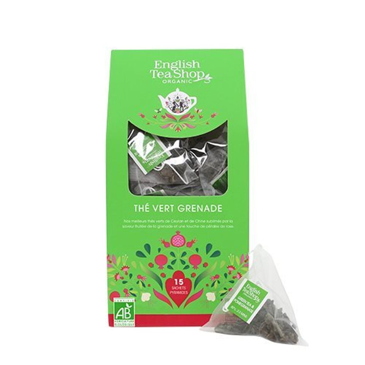 English Tea Shop Green Tea & Pommegranate 15ct. Ø, 15br