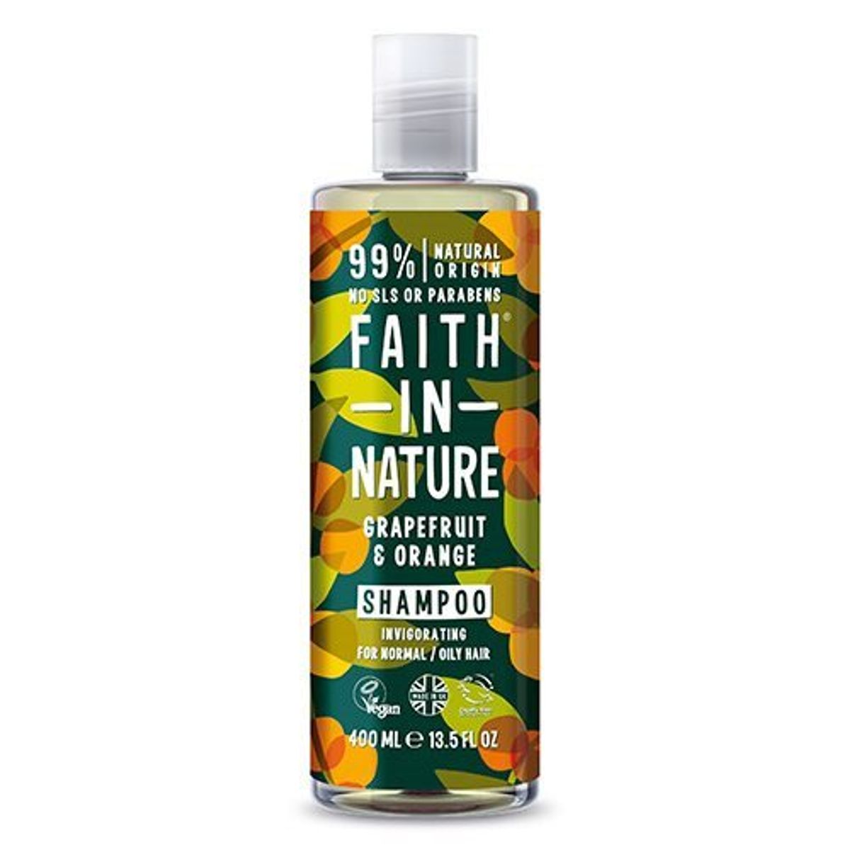 Faith in Nature Shampoo grape og orange, 400ml