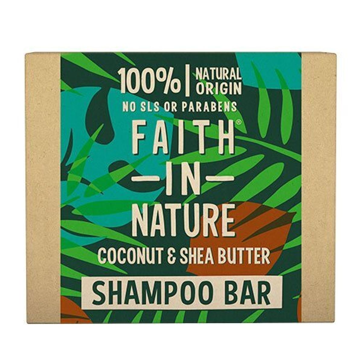 Faith in Nature Shampoobar Kokos & Sheasmør, 85g