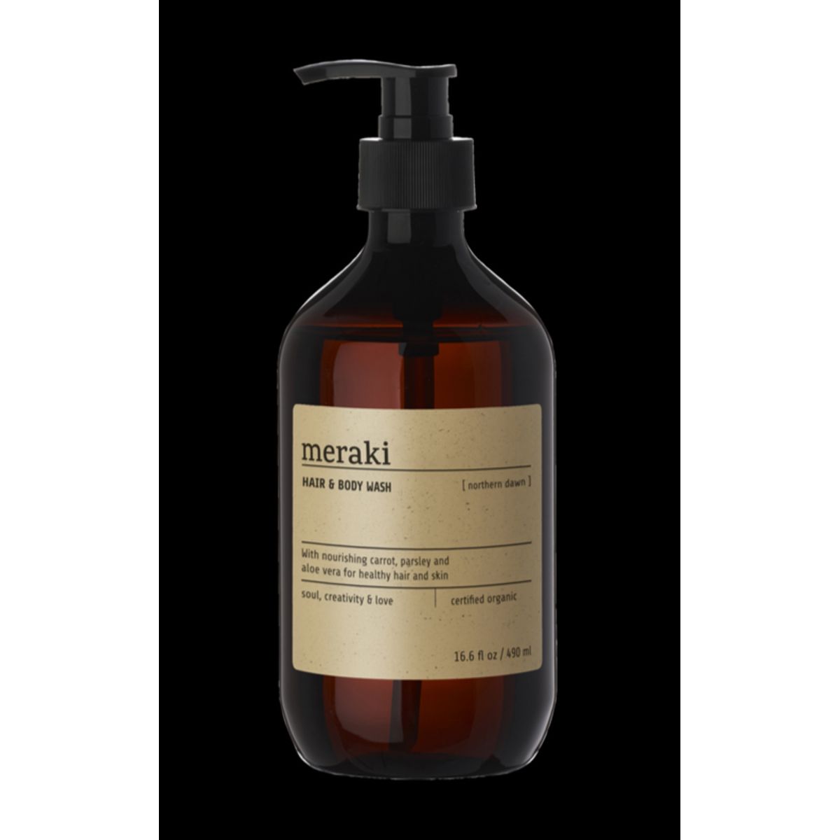 Meraki Hair & body wash, Northern Dawn, 490ml.