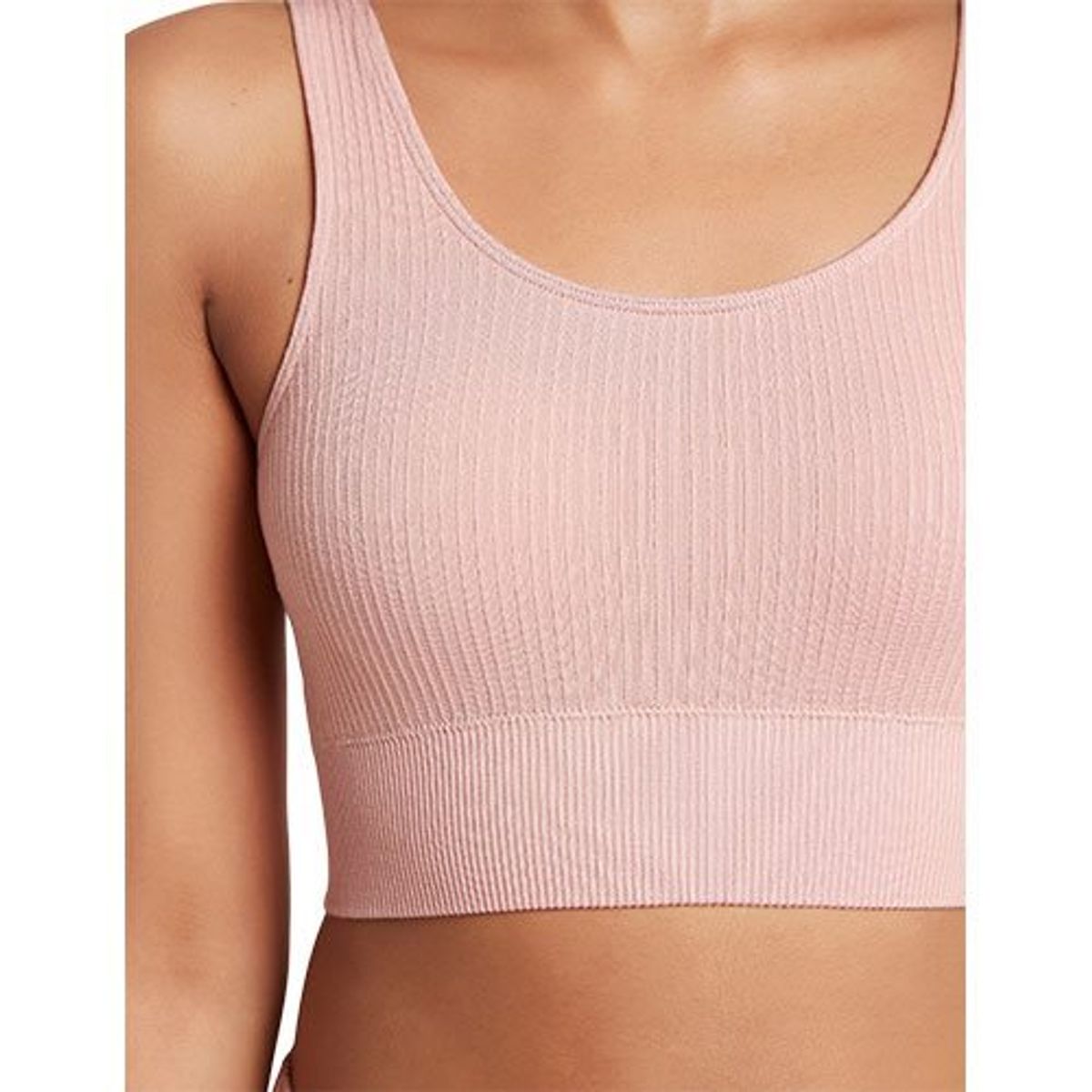 Boody Ribbed Seamless Bra Dusty Pink str. XS