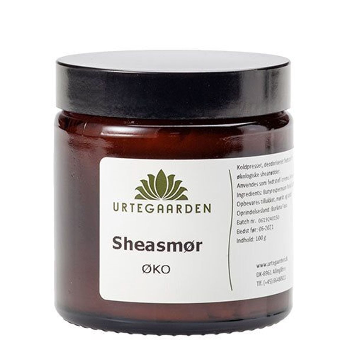 Urtegaarden Sheasmør ØKO, 100g.