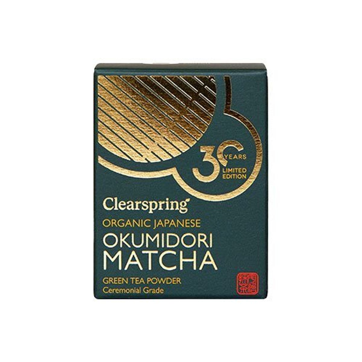 Clearspring Okumidori Matcha grøn te pulver Ø (ceremonial grade), 30g