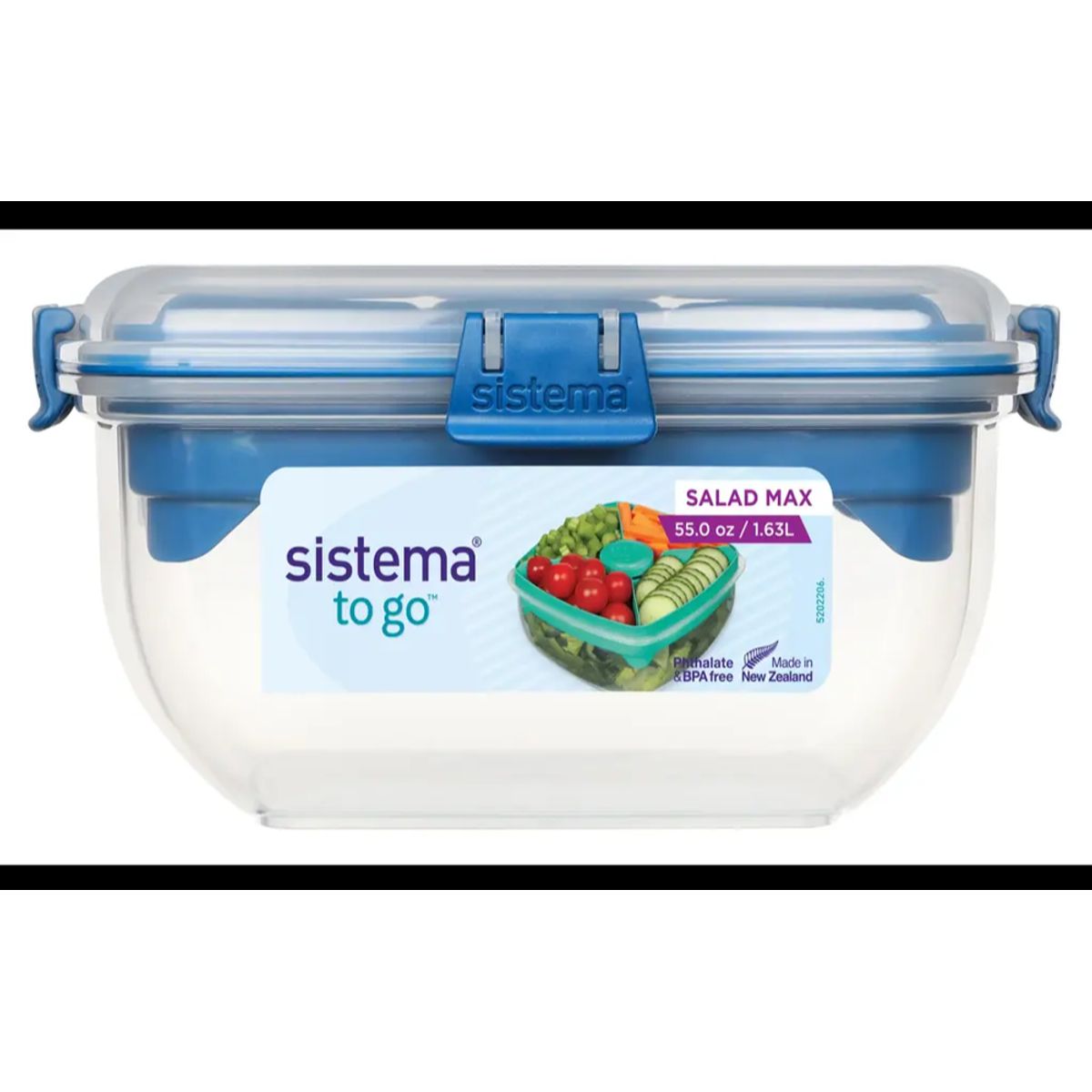 Sistema Salad Max To Go, Ocean Blue, 1,63L