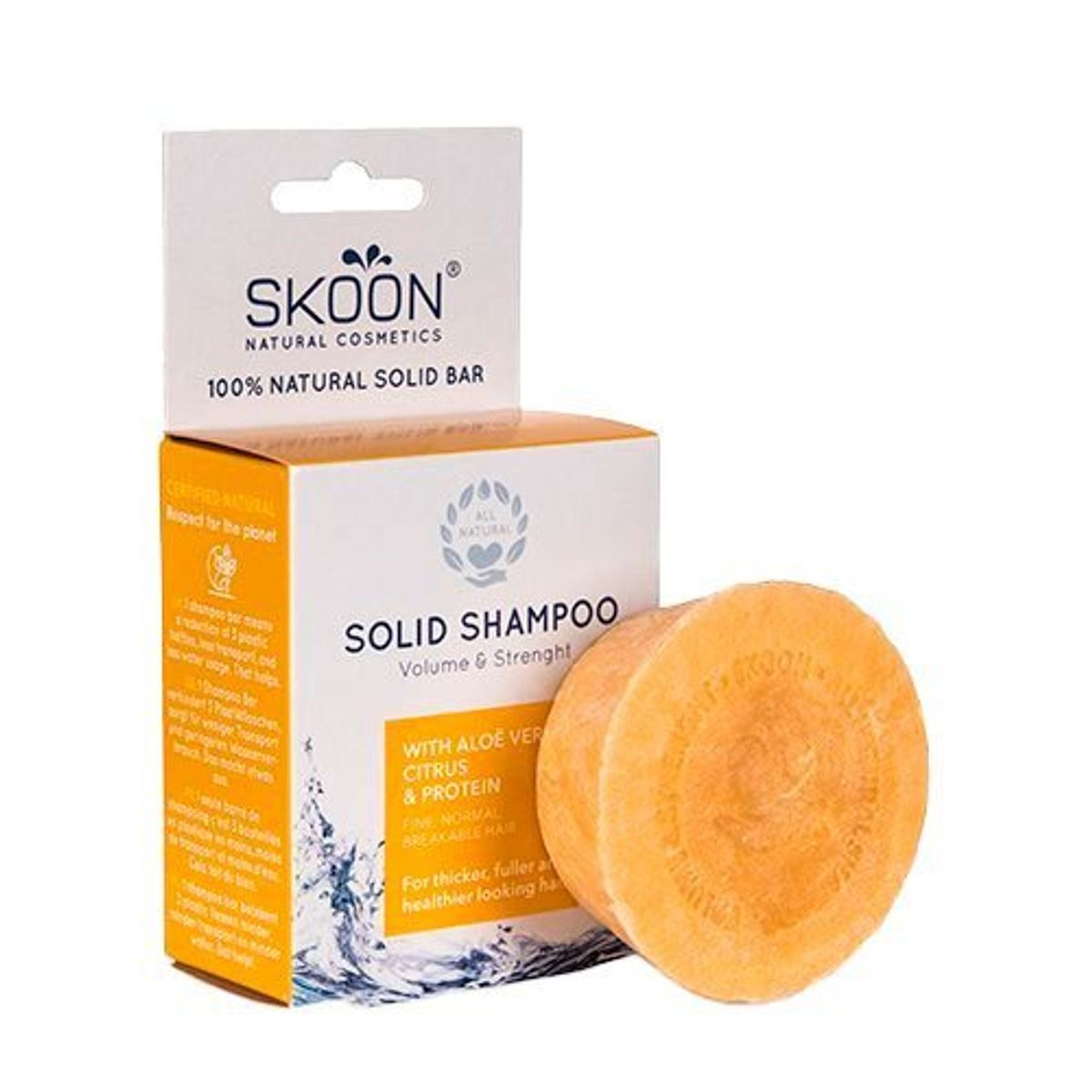 Skoon Solid shampoo Volume & Strength, 90g