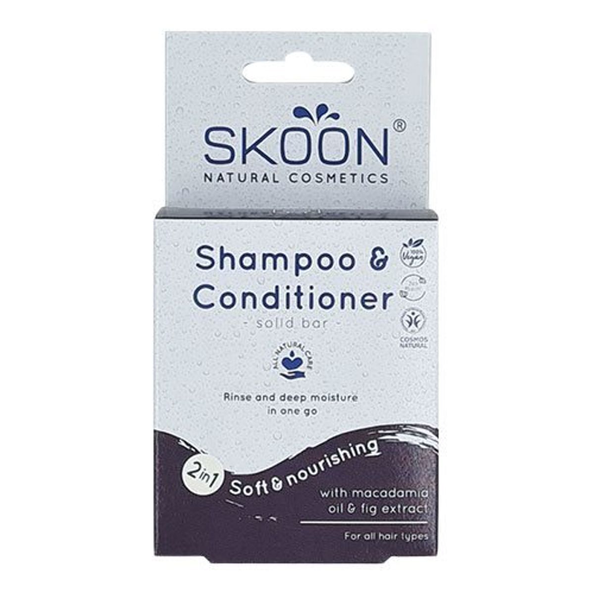 Skoon Solid Shampoo bar Shampoo & Conditioner 2 i 1, 90g