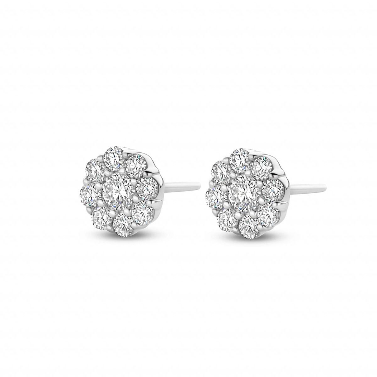 Spirit Icons Vanity Stud 14 Karat Hvidguld Ørestikker med Brillanter 0,68 Carat W/VS