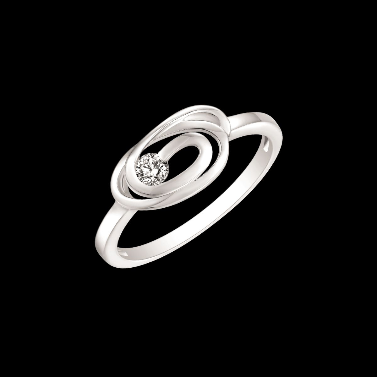 Støvring Design Rhodineret Sølv Ring 12237064